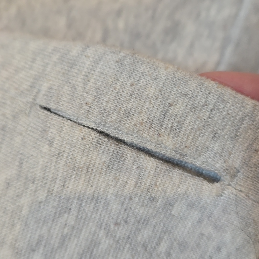 Fabletics Light Heather Gray Mock Neck Sweatshirt - Picture 6 of 9